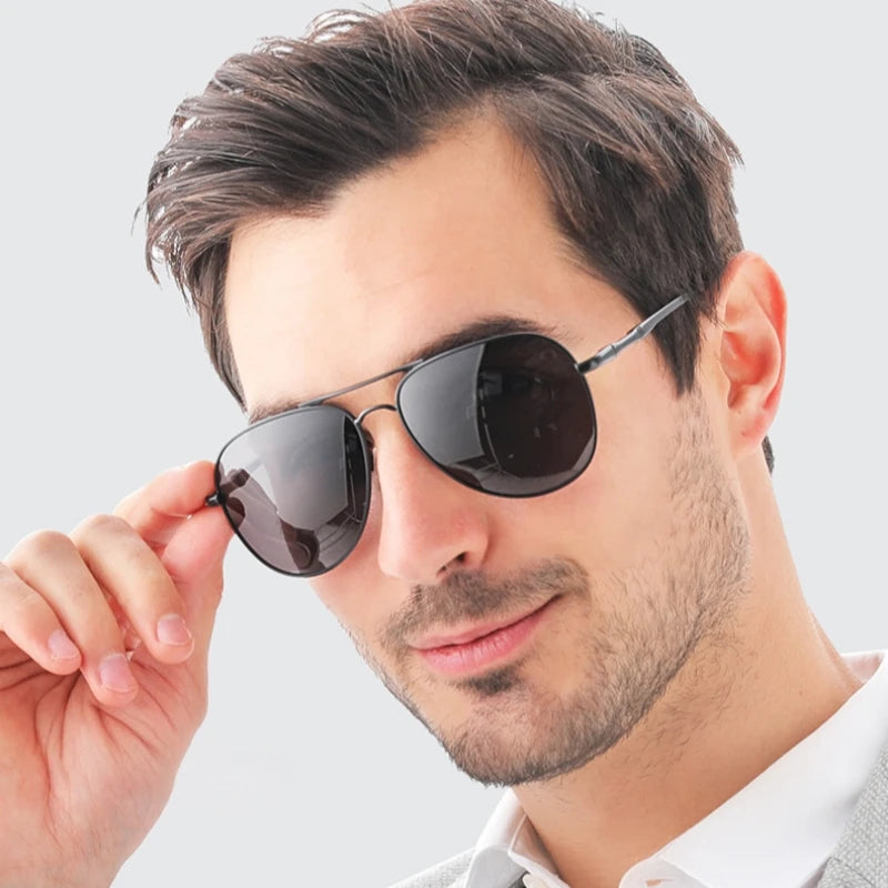 Latest Stylish Unisex Frame Sunglasses Metal Frame Sunglasses Polarize Trendy Metal Sunglasses