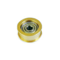 SMT/Docking Station Automation Equipment Flat Pulley M4 Conveyor Belt Small Copper Gold Pulley SZHZX Brand Hardware Tools Made