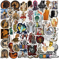 50Pcs Famous Greek Mythology Graffiti Stickers for Motorcycle Bottle Phone Vinyl Classic Gods Zeus Athena Sticker