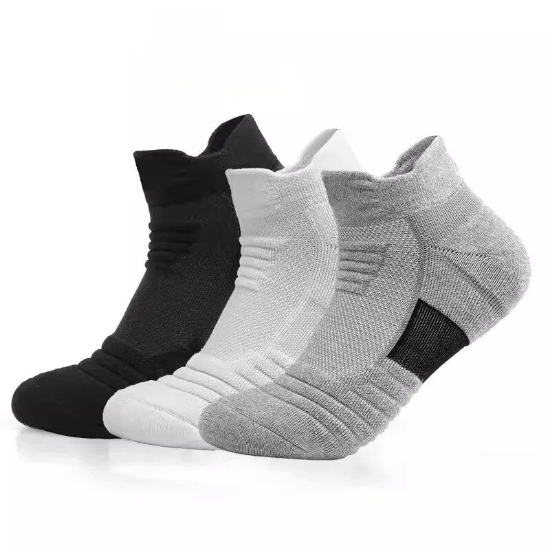 OEM Athletic Ankle Socks Manufacturer Custom Mesh Cushioned Terry Low Cut Cotton Socks for Sports Brands
