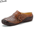 Casual Shoes for Women Hollow Out Sandals for Famale Adult Oxford Ethnic Style Beach Shoes Old Ladies Outdoor Breathable Shoes