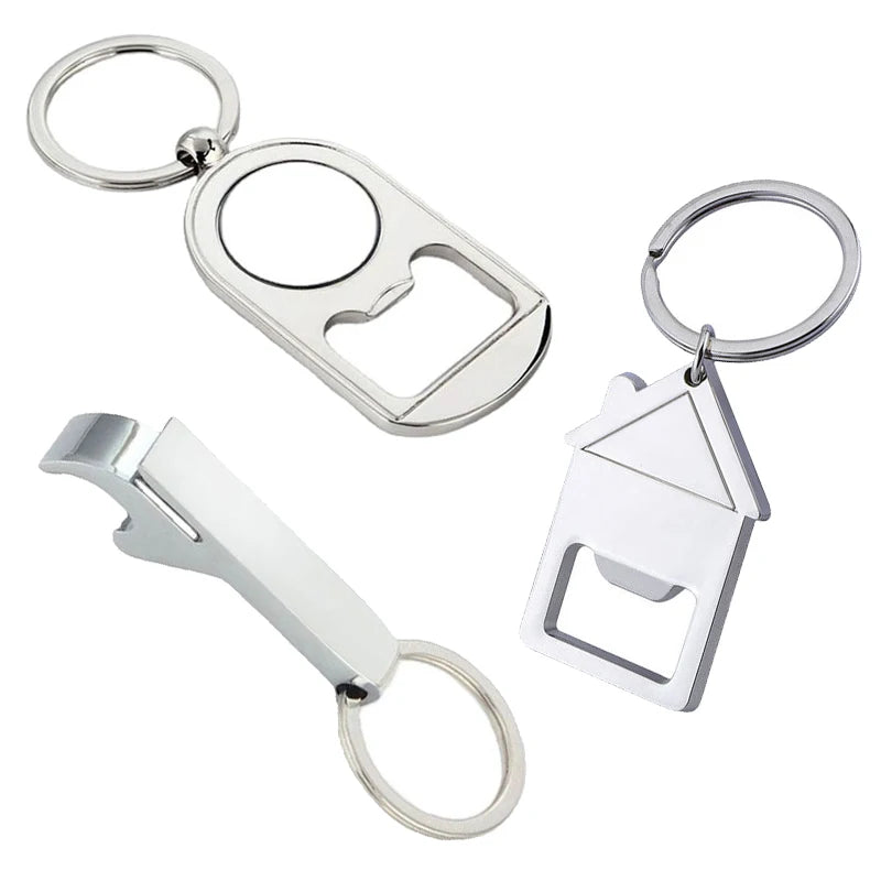 Custom Personalized Beer Key Chain Bottle Opener Metal Zinc Alloy Enamel Keychain Opener With Logo Destapador De Cerveza