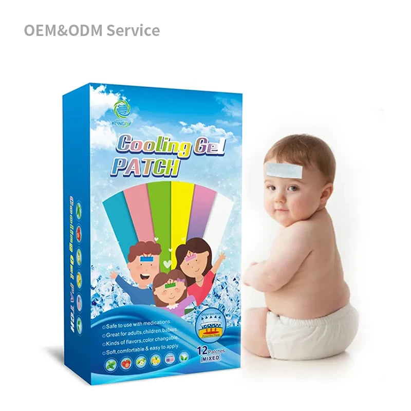 Factory Price Reducing Cool Patch OEM Service Gel Cooling Pads Quick Effect Ice Cooling Gel Patch for Kids