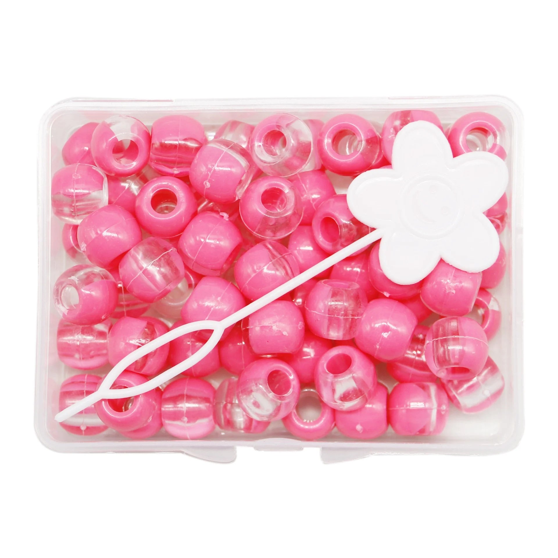 75pcs Colorful Hair Beads for Dreadlocks Big Hole Transparent Jumbo Braid Dreadlock Kid Hair Beads for Braids Accessories