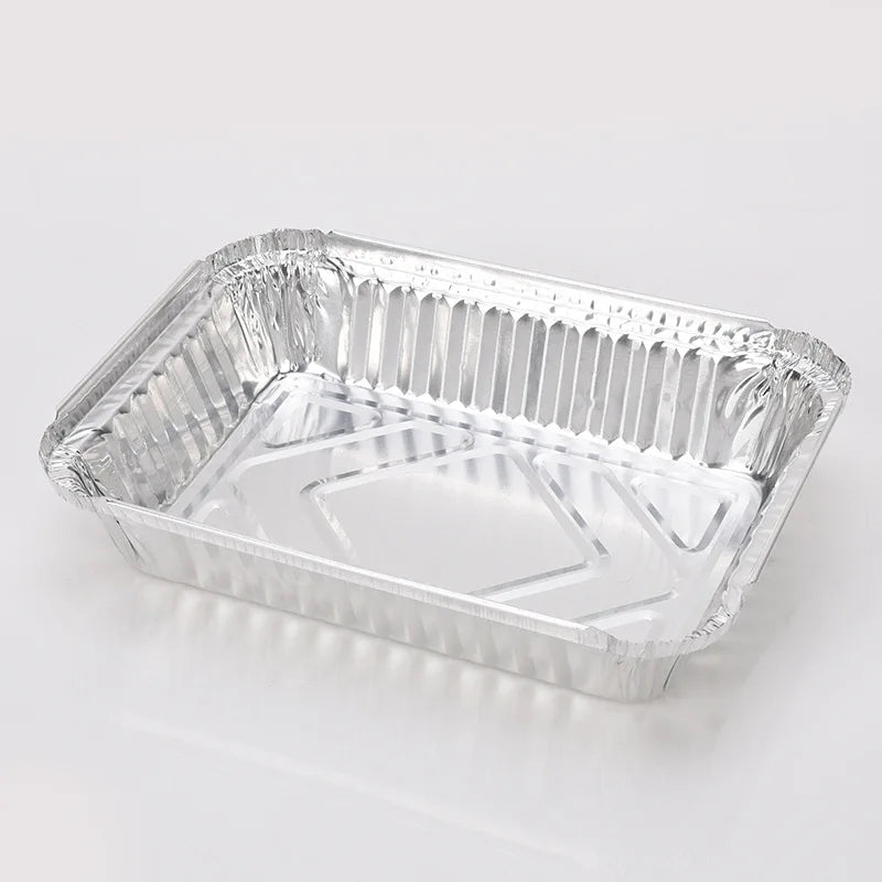 600ML Rectangular Pan Recyclable Tray Eco-friendly Aluminum Foil Box