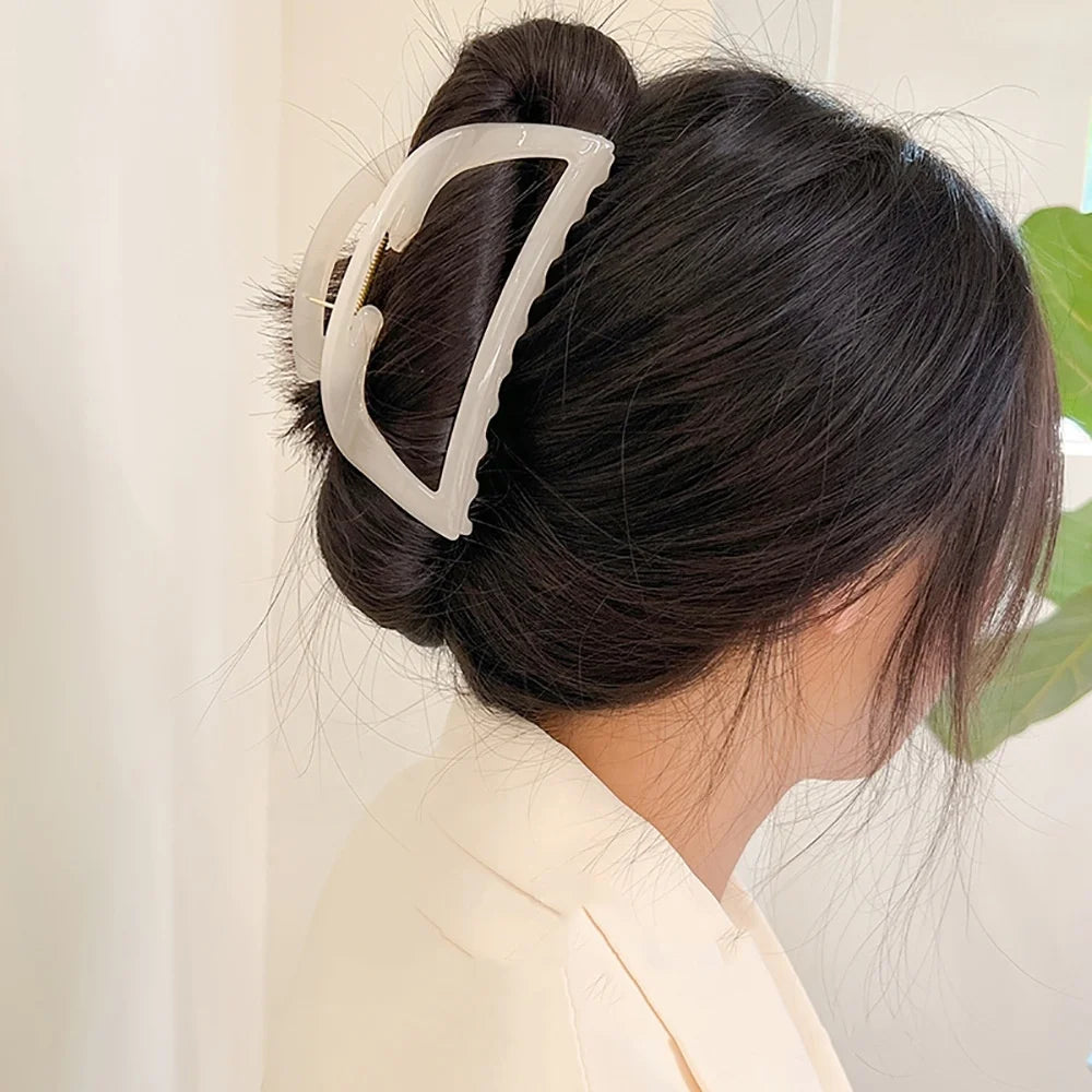 Wholesale Korean Hair Accessories INS Fashion Hair Claw Large Elegant Acetate Acrylic Hair Claw Clip