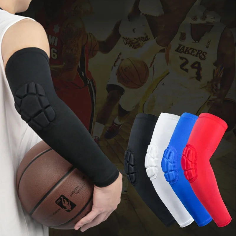 Thin Elbow Sleeve Sports Protection Anti-Collision EVA Pad for Knee Dispersing Shocks Slowing Down Knitted Material 2pcs MOQ