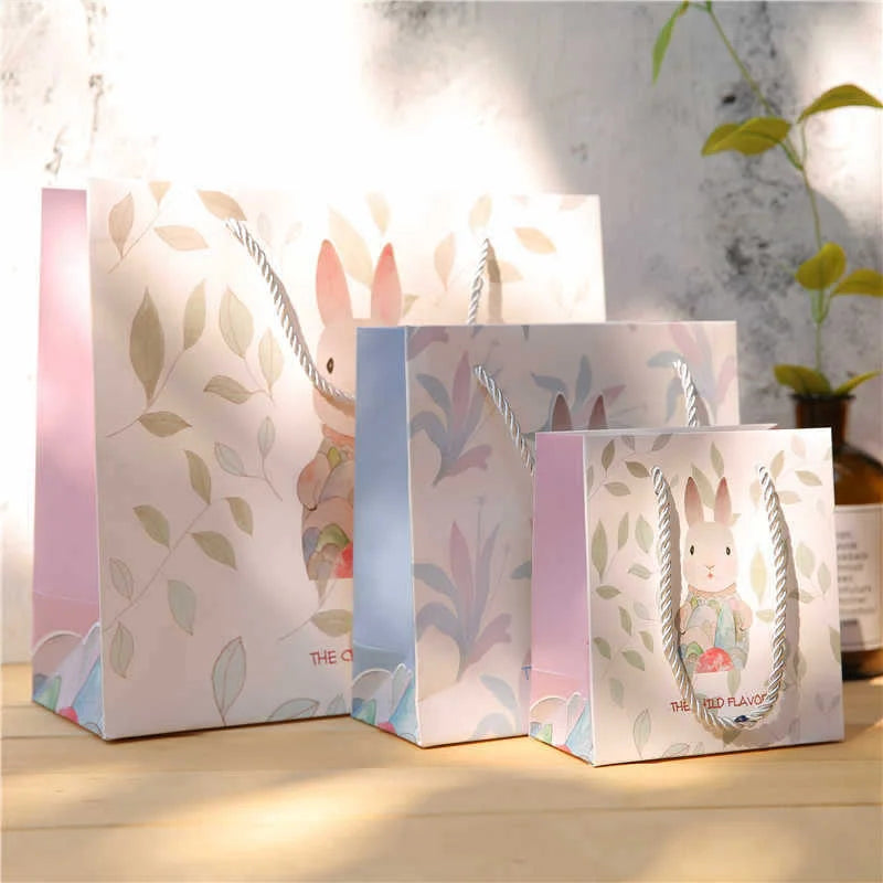 Customized Wholesale Luxury Cartoon Pattern Shopping Bags Recycled Materials Durable Paperboard for Clothing Fur-Unique Sizes