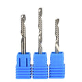 Tungsten Milling Cutter CNC Single Flute Down Cut for Woodworking/ Acrylic/ ACP with DLC Rainbow Coating