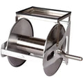 Multi-function Wall Mounted Stainless Steel Adjustable Garden Hose Reel Cart with Telescopic Handle for Car Washing