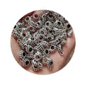 Classic Hollow Geometry Metal Beads Big Hole Bails & Bracelets Necklace Spacer Connector Clasps DIY Jewelry Charms & Pendants