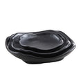 High Quality Bpa Free Melamine Black Sushi Plates Japanese Tableware Sushi Set