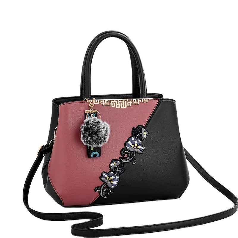 2024 New Fashion Large CapacityCross-Body Bag Versatile Single Shoulder Commuting Bag Embroidery Zipper Wholesale