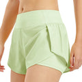 Factory Women Sport Summer Shorts Double Layer Elastic Quick Dry Sweat Wicking Breathable Yoga Gym Running Shorts for Women