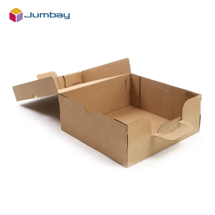 Factory Wholesale Cardboard Personalised Kraft Custom Logo Carton Box Shipping Cardboard Boxes With Handle