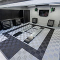 Heavy Duty Plastic Garage Floor Tiles Interlocking Garage Floor Drain Tiles for Workshop Auto Shop