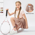 School Uniform Tennis Skirts With Built-in Shorts and Pockets Teenage Girls Plaid High Waisted Pleated Skirt