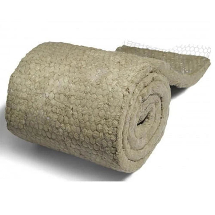 Rock Wool Stone Wool Insulation 70kg/m3 100mm Rock Wool Blanket With Wire Mesh