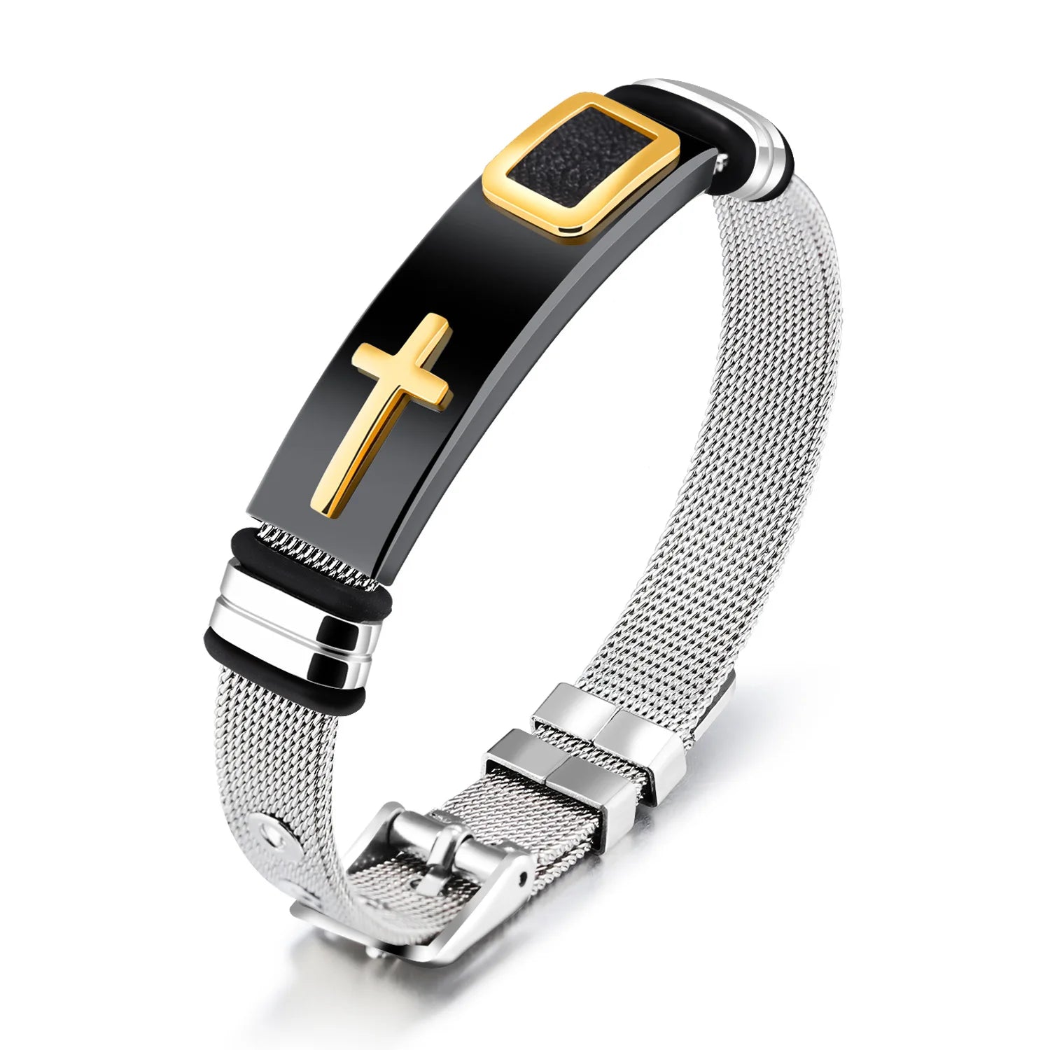 Best Quality 316L Stainless Steel Unisex Luxury Cross Bracelets Gold Plated OBG Brand Customize Chain Bulk Jewelry Drop Shipping
