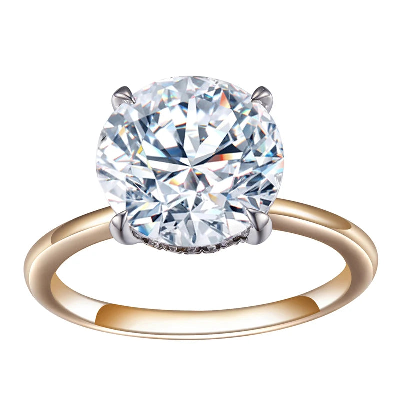 MSR-506 Base 18k Gold 2.5ct D VVS2 Round Lab Grown Diamond Ring Custom Jewelry Gold Women Men Fashion Gift Jewelry