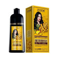 Fast Deliver Ginger Hair Black Color Shampoo with Ginger Herbal for White Hair Dye Black No Allergy Ceram