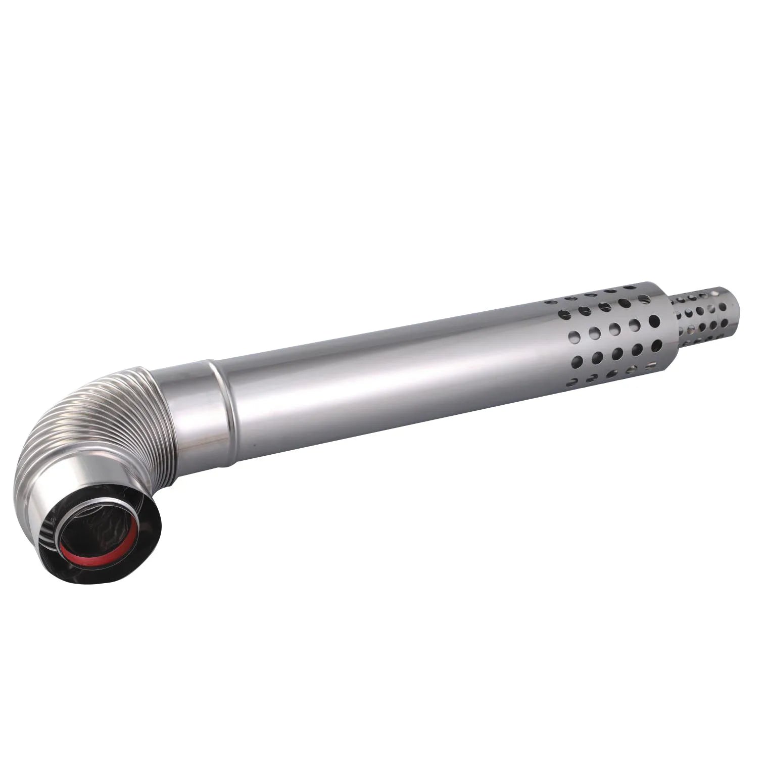 Stainless Steel Coaxial Chimney Pipe 60 / 100 mm Length 850 mm for Gas Boiler / Stove / Water Heater