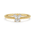 Gemnel New Arrival 925 Silver Vintage Style Dainty Marquise Cubic Zirconia butterfly Bead Rings