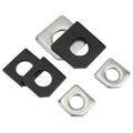 Carbon Steel 65mn Bevel Washer Black Gb852 Conical Square Washer With Circular Hole Slotted Inclined Washer