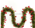 2022 Christmas Tinsel Garland Glitter Wide Cut Metallic Streamer Christmas Tree Hanging Wreath Wedding Garlands & Wreaths