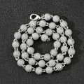 Fashion Jewelry Chain Necklace HipHop Style Real 14K 18K Solid Gold Diamond Bead Chain Bracelet Jewelry for Men