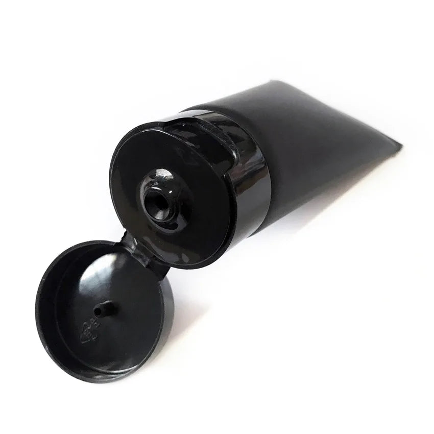 Matte Plastic Tube Black Cosmetic Tube Acne Removal Cream Facial Cleanser Skin Care Cream Flip Cover Sunscreen Squeeze Tube