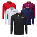 2024 New Custom Cotton for Polo Shirts for Men Sublimation Print Logo Long Sleeve Casual Embroidered for Polo T-Shirt