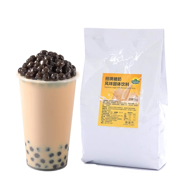 Czseattle Boba Milk Tea Instant Drink Powder Milk Tea Ingredients Signature Flavored Bubble Tea Flavored Powder