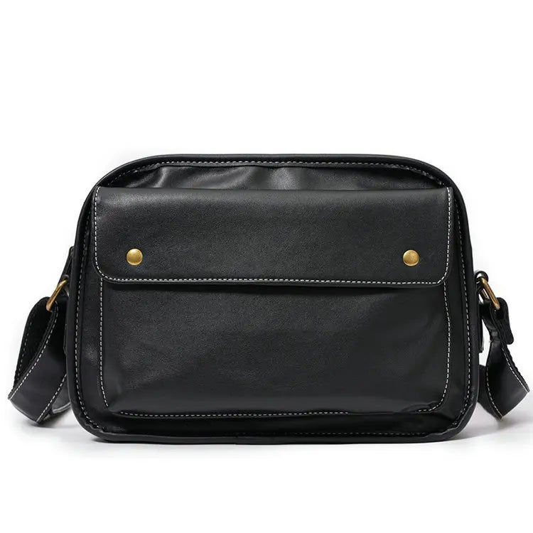 Custom Fashion High Quality Pu Leather Sport Side Chest Sling Crossbody Luggage Travel Shoulder Messenger Bag for Men Women