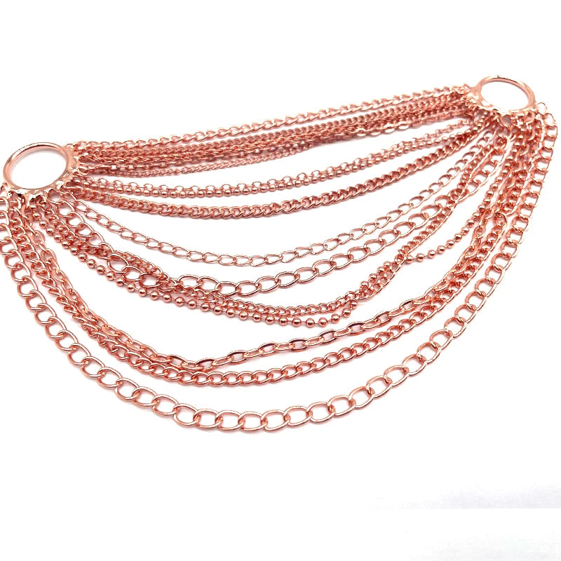 Latest Design Rhinestone Metal Crystal Bikini Connector Premium Swimwear Buckles for Stylish Bikini