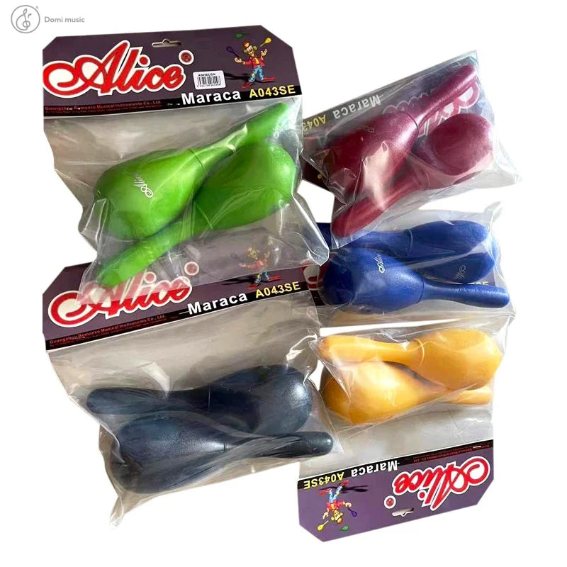 Alice Mini Maracas Music Toy Orff Musical Instruments Preschool Teaching Bady Toys Sand Ball Plastic Party Sand Hammer Maracas
