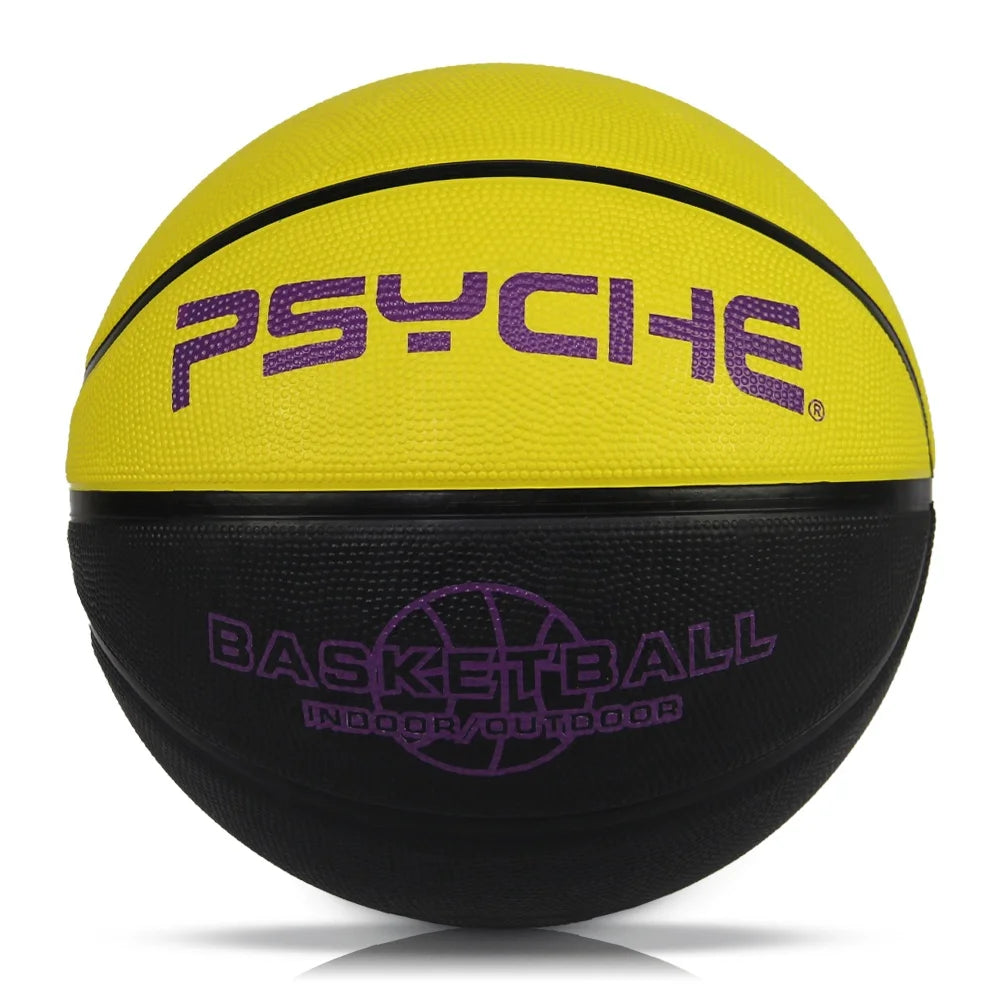 Pysche Colorful Outdoor Basketball Rubber with Eye-catching Logo