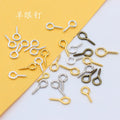 ZYU-02 Small Tiny Mini Eye Pins 200pcs/bag Eyepins Hooks Eyelets Screw Threaded for Jewelry Making