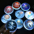 Led Light Badge Love Star Advertising Creative Activity Gift 5cm Round Flash Badge Medal Led Badge