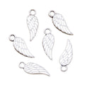 Charms Angel wings 18x7mm Antique Silver Color Pendants DIY Crafts Making Findings Handmade Tibetan Jewelry