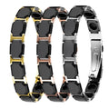 European American Jewelry Magnetic Bracelet Light Luxury Black Ceramic Bracelet Hematite Magnetic Therapy Bracelet for Unisex