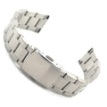 Stock 3 Beads Gold Breathable Stainless Steel Smartwatch Band Waterproof Deployment Clasp 20-22mm