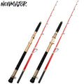 NEWMAJOR Extra Heavy 1.65m 1.8m 1.95m 2.1m Corrosion Resistant Guide Boat Fishing Rod Glass Material EVA Handle for Sea Fishing