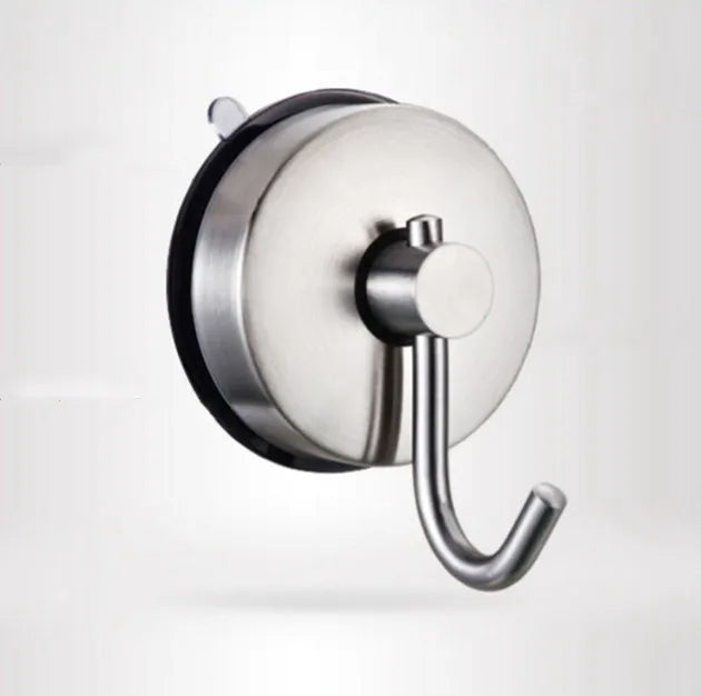 Stainless Steel Heavy Duty Hanger Hook Suction Cup Removable Shower Hook for Home Apartment