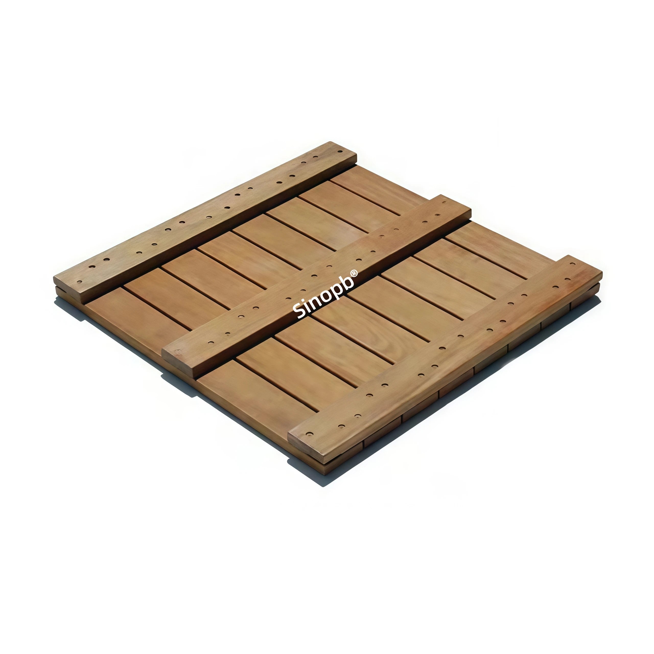 Weather Resistance Outdoor Cumaru Burma Teak Kempas Merbau IPE Wood Pavers Wood Deck Tiles Decking