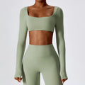 High Quality Long Sleeved Yoga Clothing Outdoor Running Sports T-Shirt Quick Drying Tight Fitness Clothing Women's Top