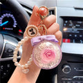 Forever Rose Preserved Rose Eternal Rose Present Romantic Gift Valentine'S Day Wedding Gift Preserve Flower Hanging Keychain