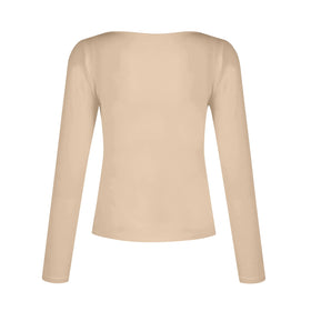 S-XXL Fashion Women's V-neck Long Sleeve Slim Fit Versatile T-shirt Casual Solid Color Bottom Top