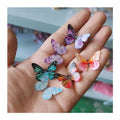 Planar Resin Butterflies Flatback Cabochon Crafts Ornament Jewelry Making Bag Pen Hair Accessories
