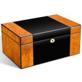 CIGARLOONG Wholesale Custom Printed Luxury Cedar Wooden Storage Cigar Case Box Cabinet Lock Cigar Humidor Lockers